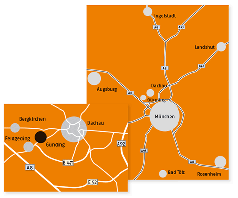 Heizflex, Lage, Anfahrt, Liefergebiet